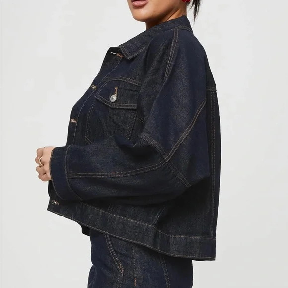 Princess Polly Dark Blue Jean Jacket - Picture 4 of 13